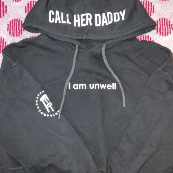 I am 2025 unwell cropped hoodie